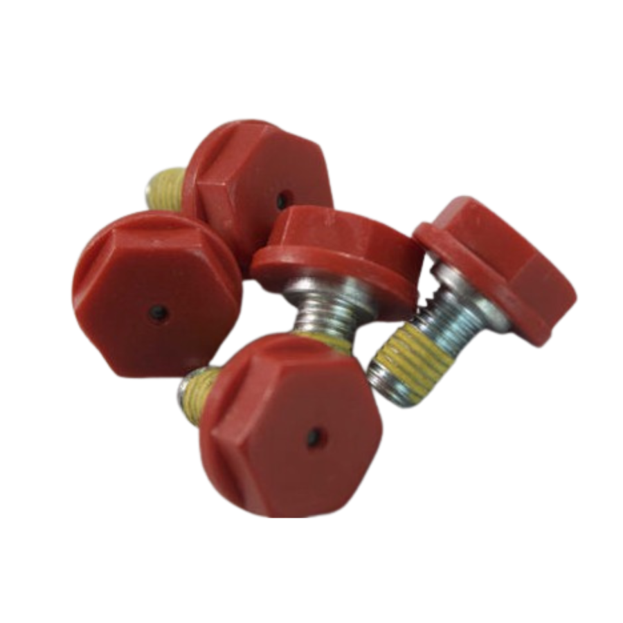 Tornillo FLEX M10x18mm ROJO Borne Positivo con punto de Test